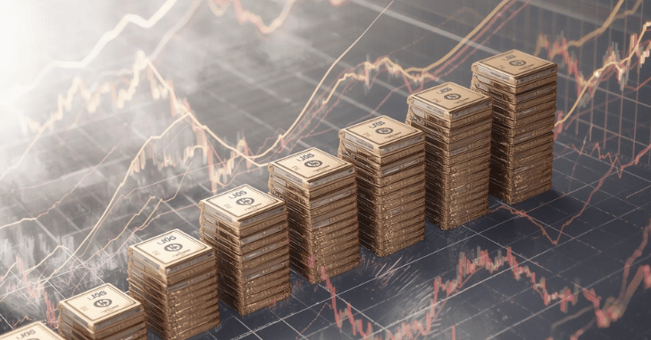 Treasury bond certificates and market data on a desk