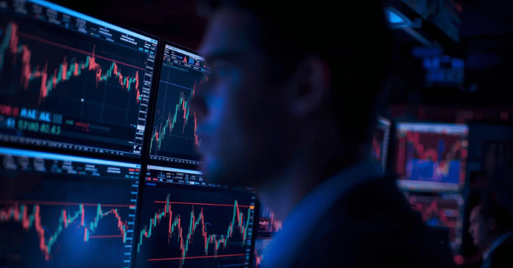 Stock chart spiking ahead of a company announcement