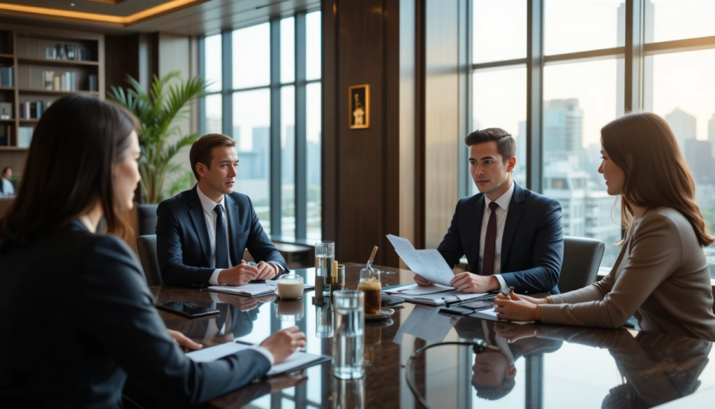 Wealth management news concept with advisory charts and reports